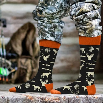 Hunting Accessories for Men, Dad - Funny Deer & Duck Hunting Socks