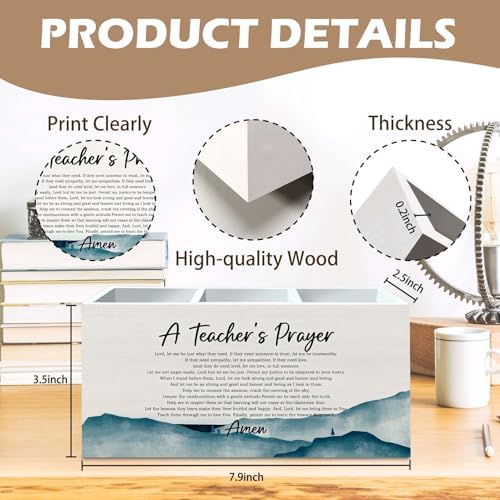 DILSJ Christian Teacher Gifts Pen Pencil Holder Organizer for Desk, A