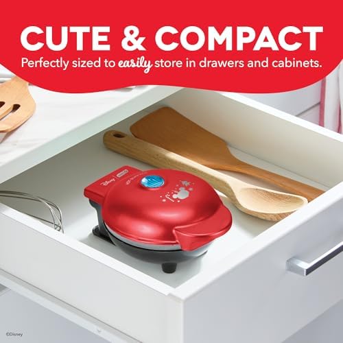 Disney | Dash Mickey Santa Hat Mini Waffle Maker, Ceramic Nonstick