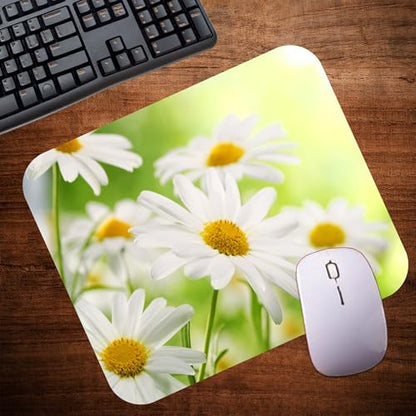 Floral Pattern Flower Mouse Pad Mat Mousepad for Desk Computer Laptop