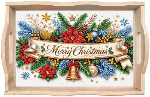 ARTopet DIY Diamond Art Painting Serving Tray Holiday Wooden