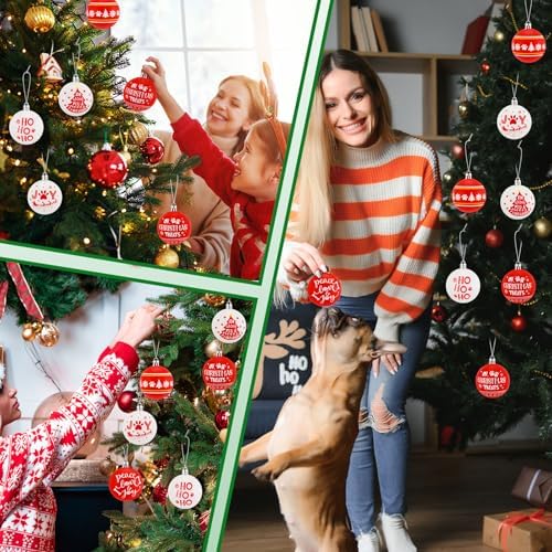 Roowest 18 Pcs Dogs Christmas Tree Ornament 2.36 Inch