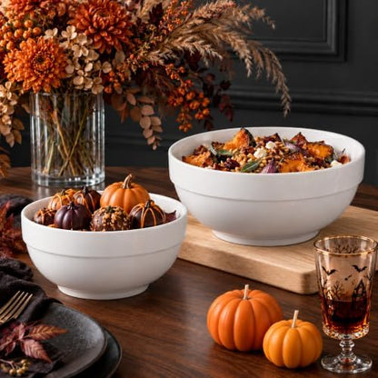DOWAN Serving Bowls, Nesting Mixing Bowl Set (64/42/28/12 OZ)