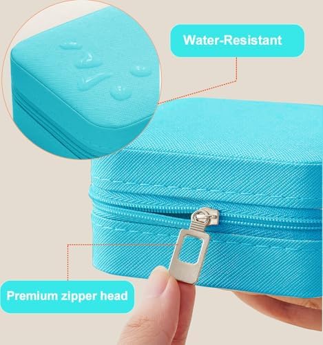 Jewelry Box Travel Jewelry Case and Organizer with Mirror Stocking