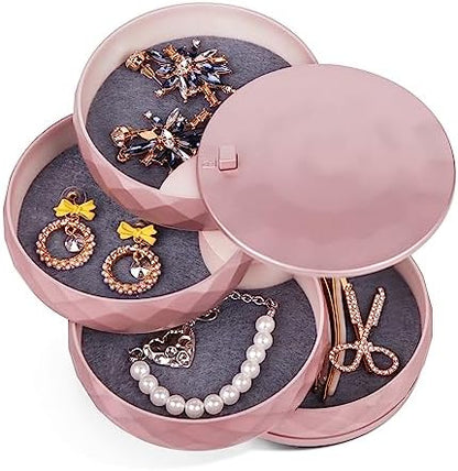 CONBOLA Travel Jewelry Case Box, Small Jewelry Organizer Earring