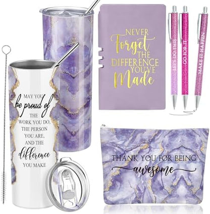 Domensi 6 Pcs Employee Appreciation Gift Set for Women, Purple