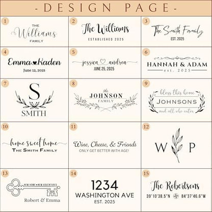Personalized Charcuterie Board - Custom Large Cheese Boards for