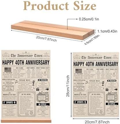 Trgowaul Vintage 40th Anniversary Back in 1986 Poster Acrylic Table