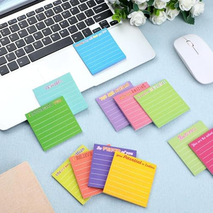 Yinder 24 Pcs Inspirational Sticky Notes Gifts, Appreciation