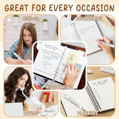 6-Piece Motivational Pen Set, Inspirational Ballpoint Pens for Staff