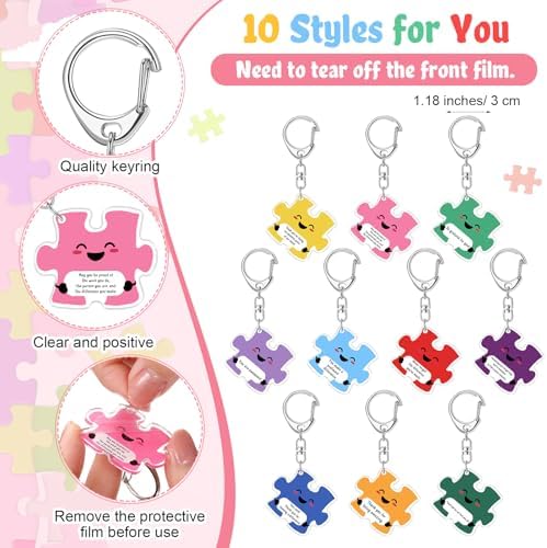 Geelin 20 Set Team Appreciation Gift, Motivational Keychain