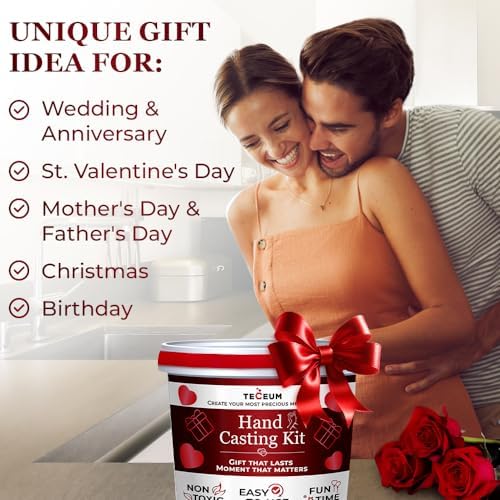 TECEUM Hand Casting Kit – Unique Gift for Couples, Family, Babies &