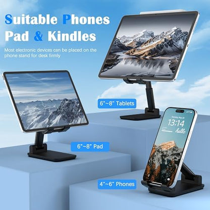 Cell Phone Stand, Adjustable Angle and Height Cell Phone Holder for