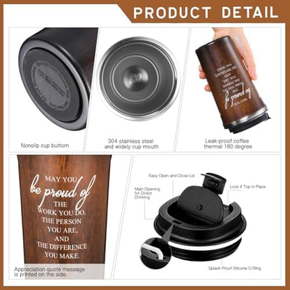 Roshtia 3 Sets Thank You Gift for Men Employee Appreciation Gift Set