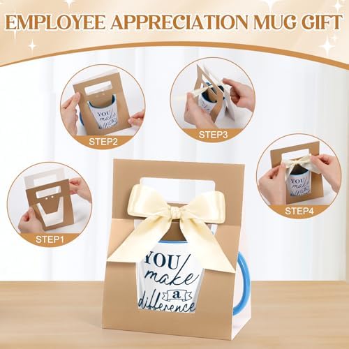 LemonRoad 6 Set Employee Appreciation Gifts 12 oz Thank You Mug and