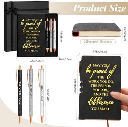 Resurhang 5 Pcs Employee Appreciation Gift Journal Notebook Black