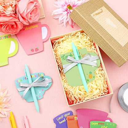 Sinmoe 24 Pcs Coffee Cup Sticky Notes, Lovely Color, Inspirational