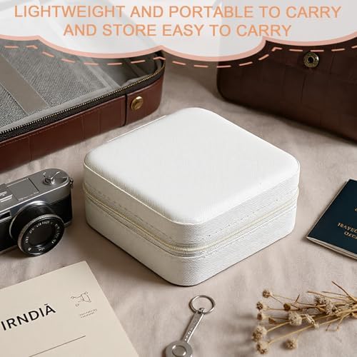 Kifmurase 10Pcs Travel Jewelry Case, Bridesmaid Gifts Box, Small PU