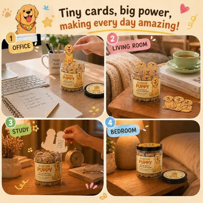 60 Positive Affirmation Cards Jar Golden Retriever Gifts For Women