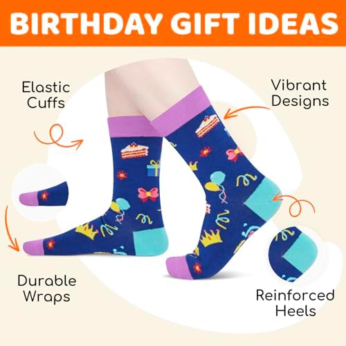 HAPPYPOP Birthday Socks for Her - Gifts for Niece Sister Grandma Aunt