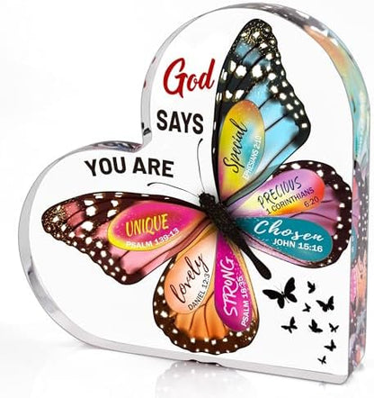 Christian Gifts for Women Birthday, Butterfly Inspirational Gift for