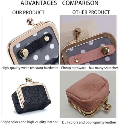 Genuine Leather Mini Jewelry Box for Women, Portable Travel Jewelry