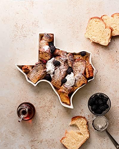 Texas Shaped Baking Dish, 13 Inch Porcelain State Platter