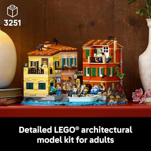 LEGO Ideas Italian Riviera Building Set for Adults - DIY Home & Office