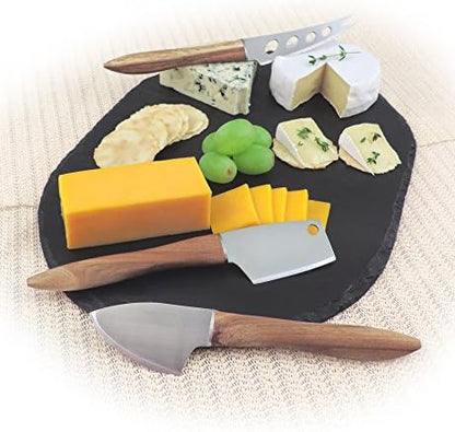 Swissmar 3-Piece Cheese Knife Set for Charcuterie Board - Elegant
