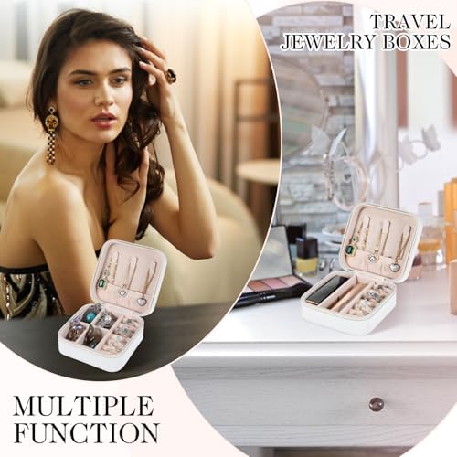 12 Pcs Mini Travel Jewelry Case Bridesmaid Proposal Gift Boxes Small