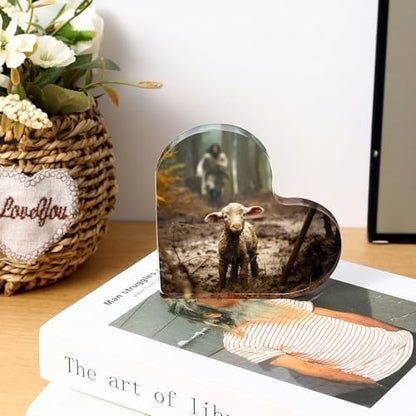 Christian thank you gifts - Jesus and Lamb Religious Home Decor for