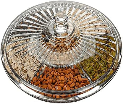 Creative Acrylic Multifunctional Party Snack Tray with Lid,Serving