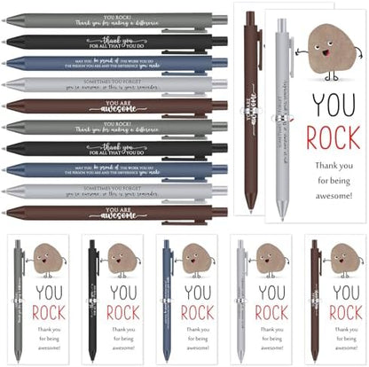 Sayglossy 12 Sets You Rock Pens Gifts Bulk Employee Appreciation Gifts