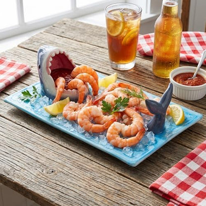 Shark Charcuterie Board, Shark Fish Sushi Plates, Handmade Ceramic