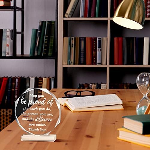 Yinder Boss Day Gifts for Men Women Thank You Acrylic Plaque