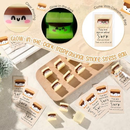 Wettarn 90 Sets Emotional Luminous Smore Toys Positive Gift