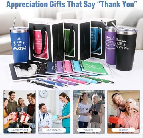 6 Set/36 Pcs Teacher Employee Appreciation Gifts Bulk - 20 Oz