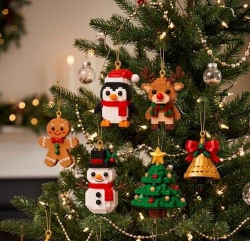 Christmas Advent Calendar 2026,24-Day Mini Brick 2D Acrylic Hanging