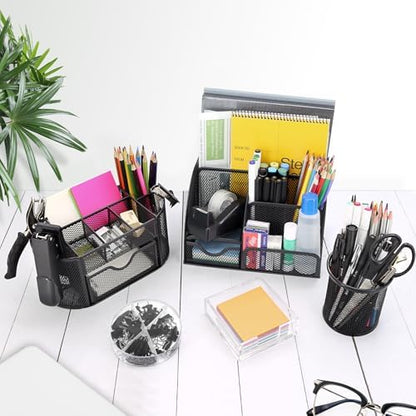 17 IN 1 Office Desk Organizer Set for Back to School Supplies