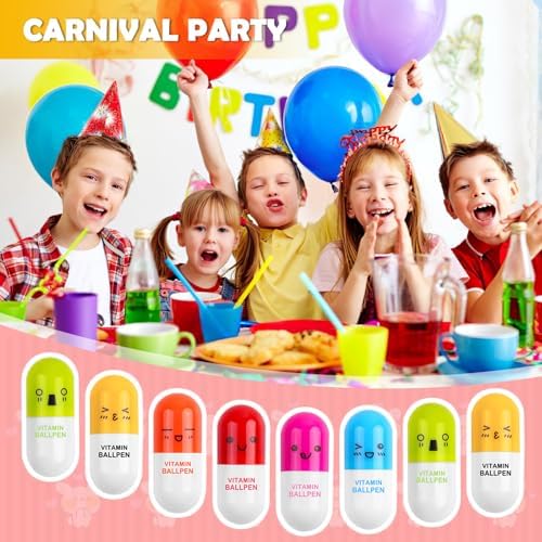 Novelty Nurse Pharmacy Pill Pens - Retractable Vitamin Capsule Pens