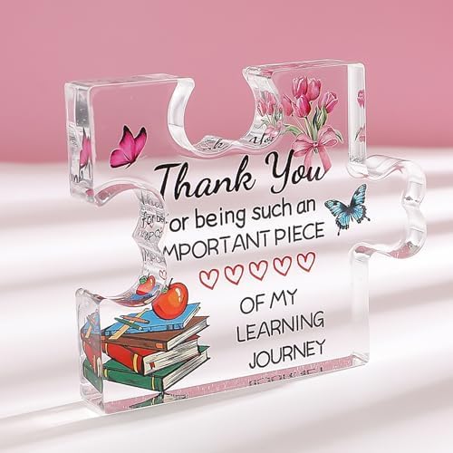 Teacher Appreciation Gifts - Heart-shaped Crystal Paperweight - Gift