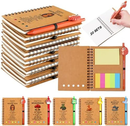 20 Sets Employee Appreciation Gifts Bulk Inspirational Spiral Notebook