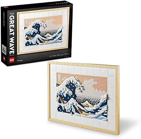 LEGO Art Hokusai The Great Wave Framed Japanese Wall Art Building Set