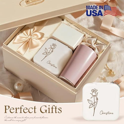 Bemaystar Personalized Gifts Women - Custom Jewelry Box, Portable