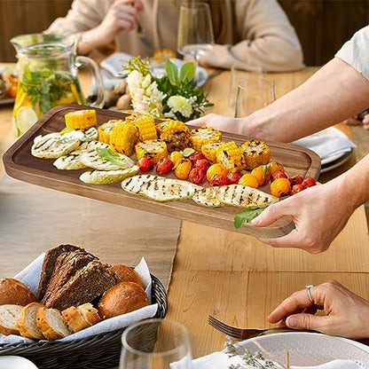Large Wooden Tray Acacia Wood Charcuterie Boards Party Food Serving