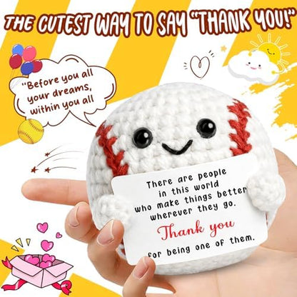 Teacher Appreciation Thank You Crochet Baseball Gifts for Women Men