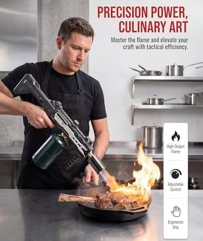 Powerful Propane Torch Gun, Gift for Men Dad, Culinary Blow Kitchen