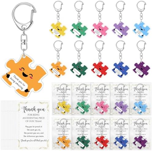 Geelin 20 Set Team Appreciation Gift, Motivational Keychain
