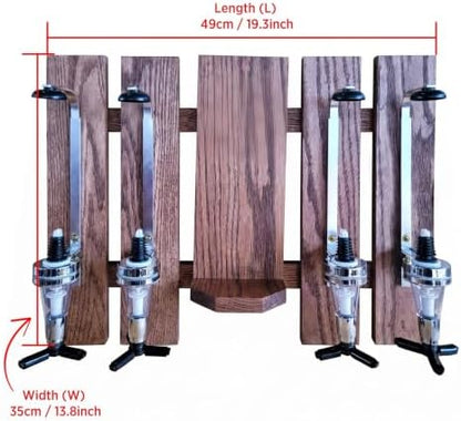 Personalized Wall Mounted Whiskey Dispenser for Home Bar
