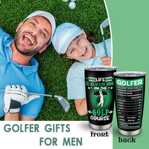 Golf Gifts for Men, Golf Birthday Accessories Tumbler (20oz)